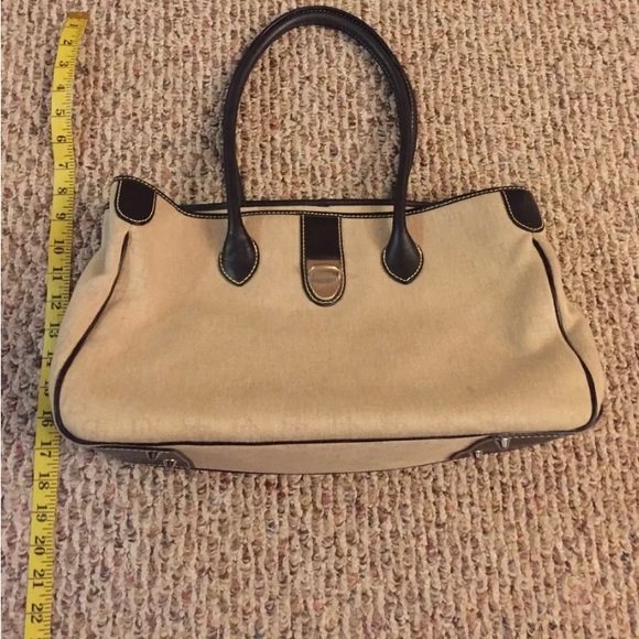 Dooney & Bourke Vintage Canvas and Leather Bag - Picture 15 of 16